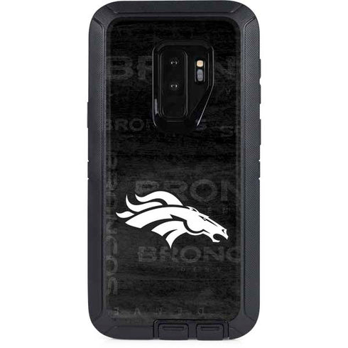NFL Denver Broncos Black & White Otterbox Defender Galaxy Skin